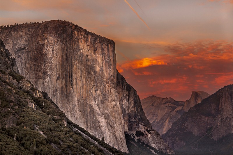 El Capitan in Yosemite National Park at sunset