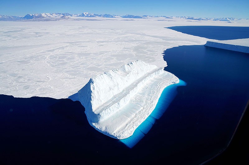 An iceberg floating in Antarctica's McMurdo Sound