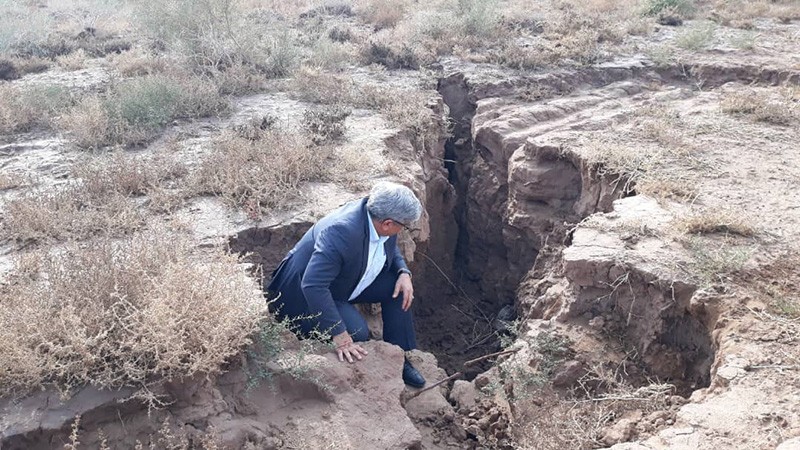 Dry earth in Iran