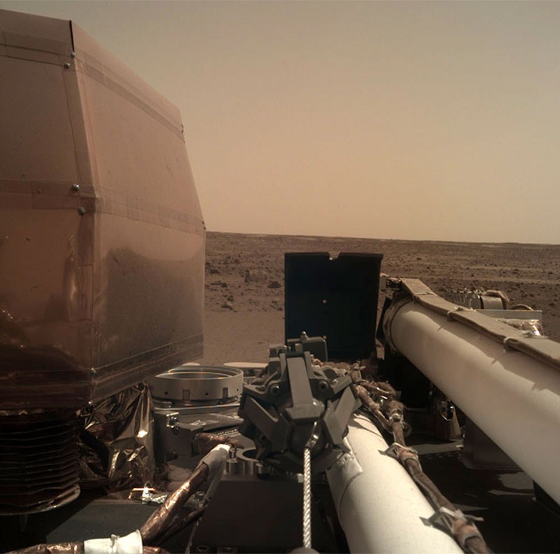 Photo take by Insight from the surface of Mars