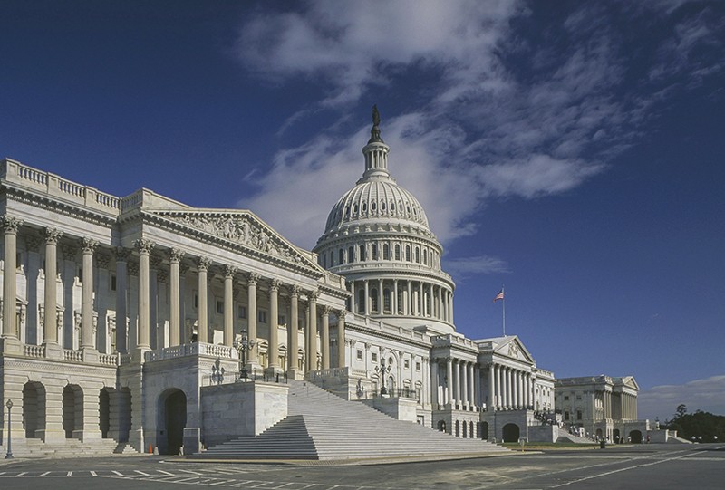 The United States Capitol Building in Washington DC