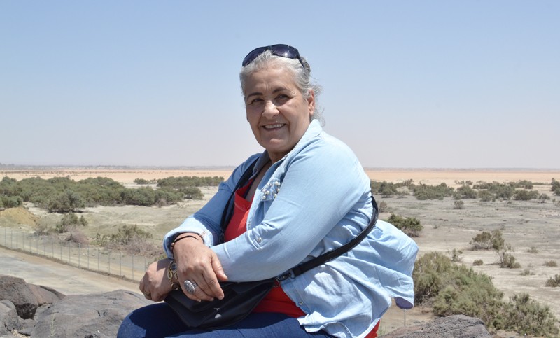 Reda Al-Younes at the Azraq oasis