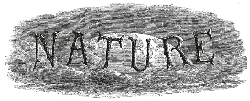 The original logo for Nature from 1869