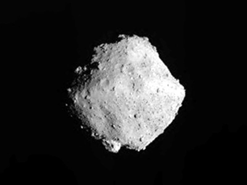 Navigation Image from the Ryugu asteroid departure.