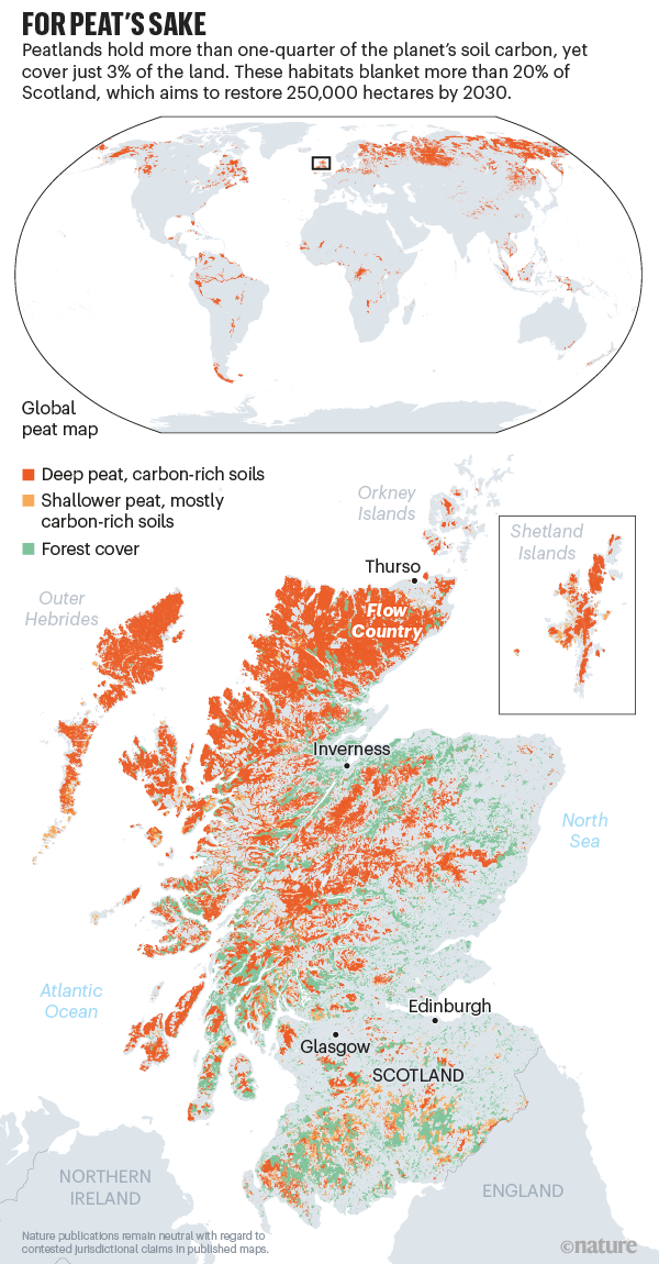 For peat's sake: a map of peatland in Scotland.