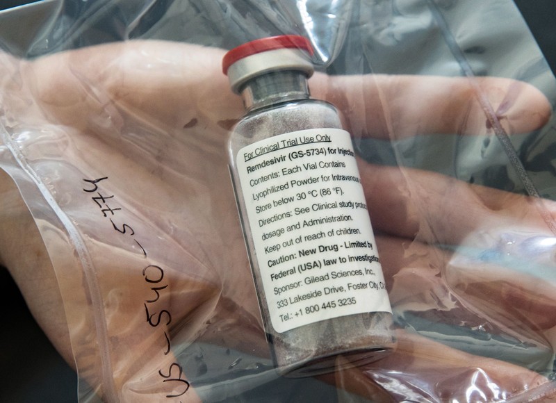 One vial of the drug Remdesivir