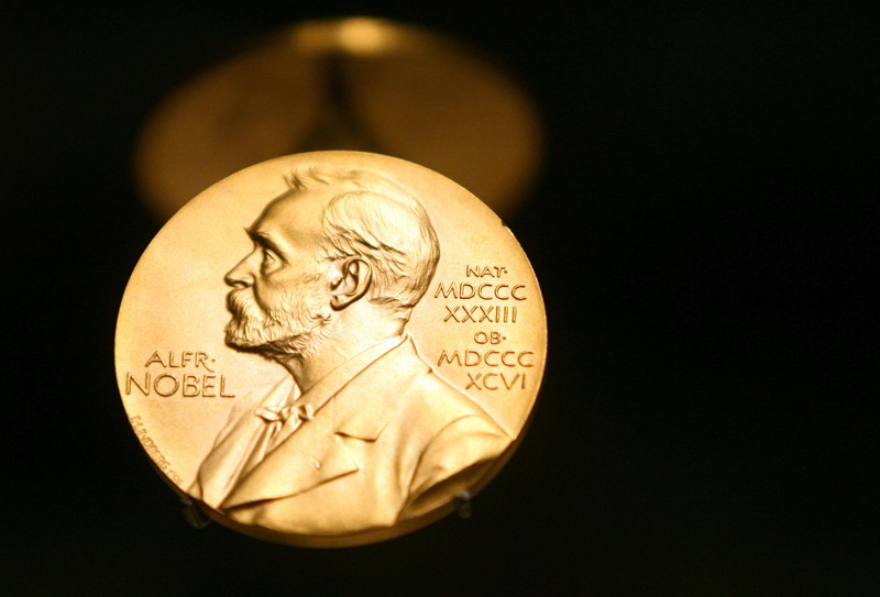 Nobel Prize Medal in Stockholm, Sweden, 08 December 2007.
