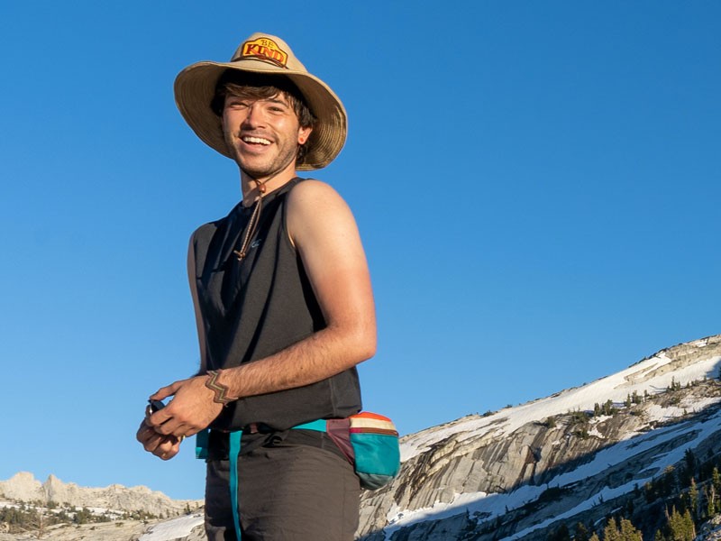 Sean Vidal Edgerton at Yosemite National Park where he teaches classes.