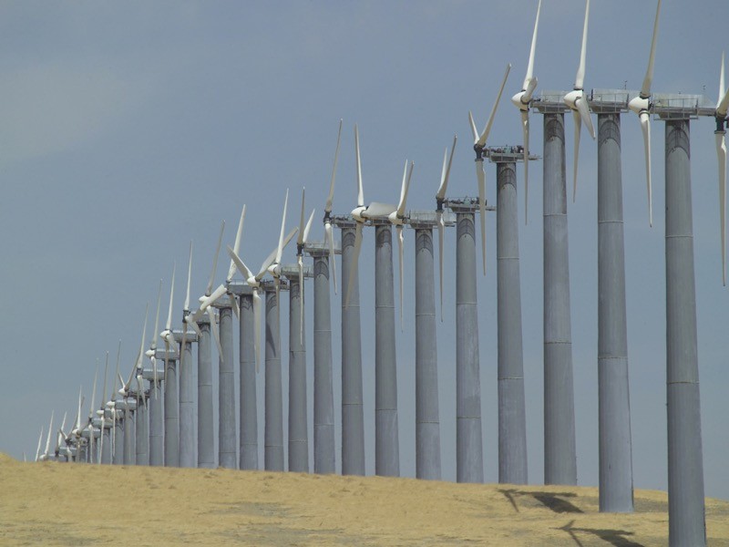 Wind farm, California, United States of America.