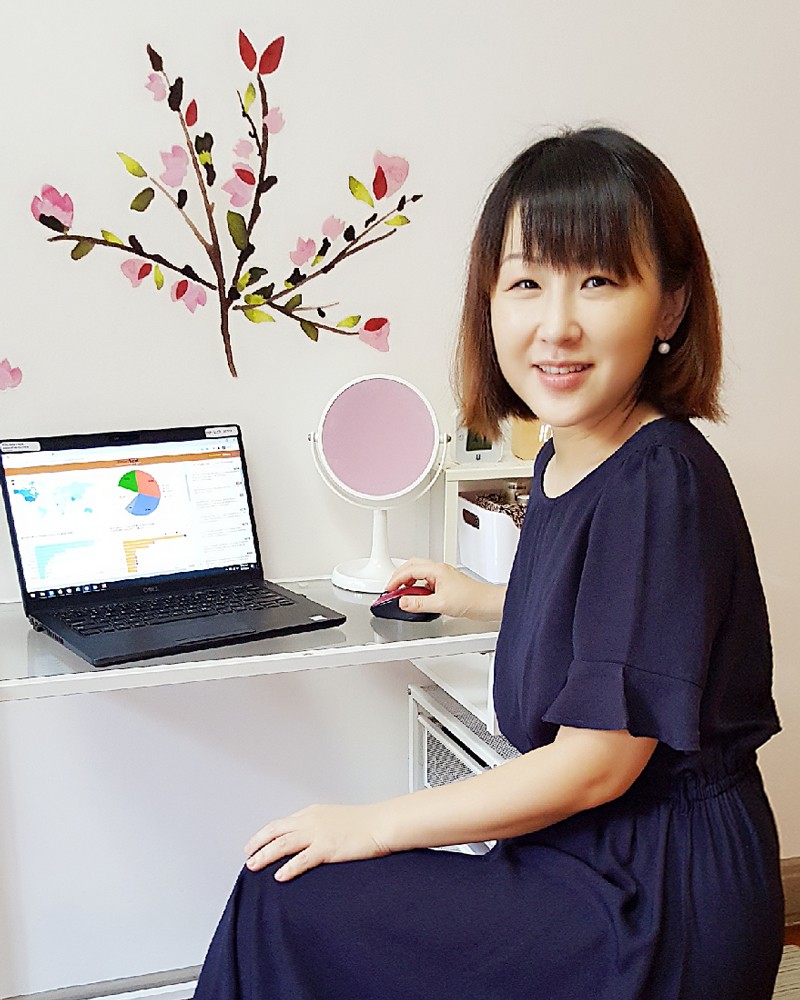 Yinping Yang working from home