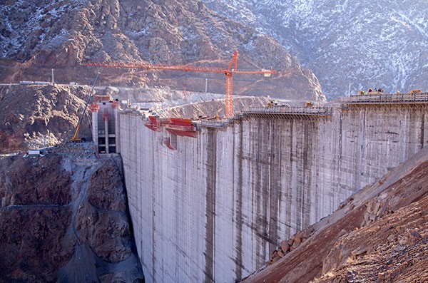 Dam under construction