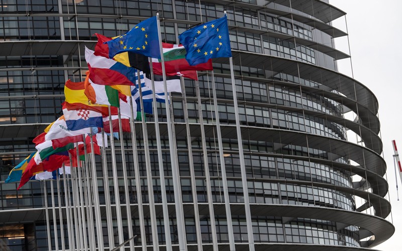 European Parliament building in Strasbourg, France