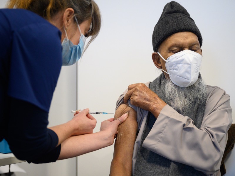 1st jab of vaccine