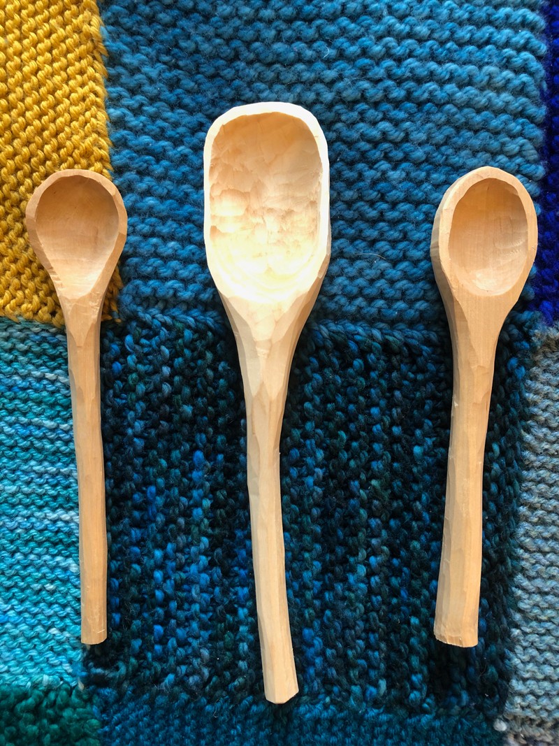 Wooden spoons made by Anna Ploszajski