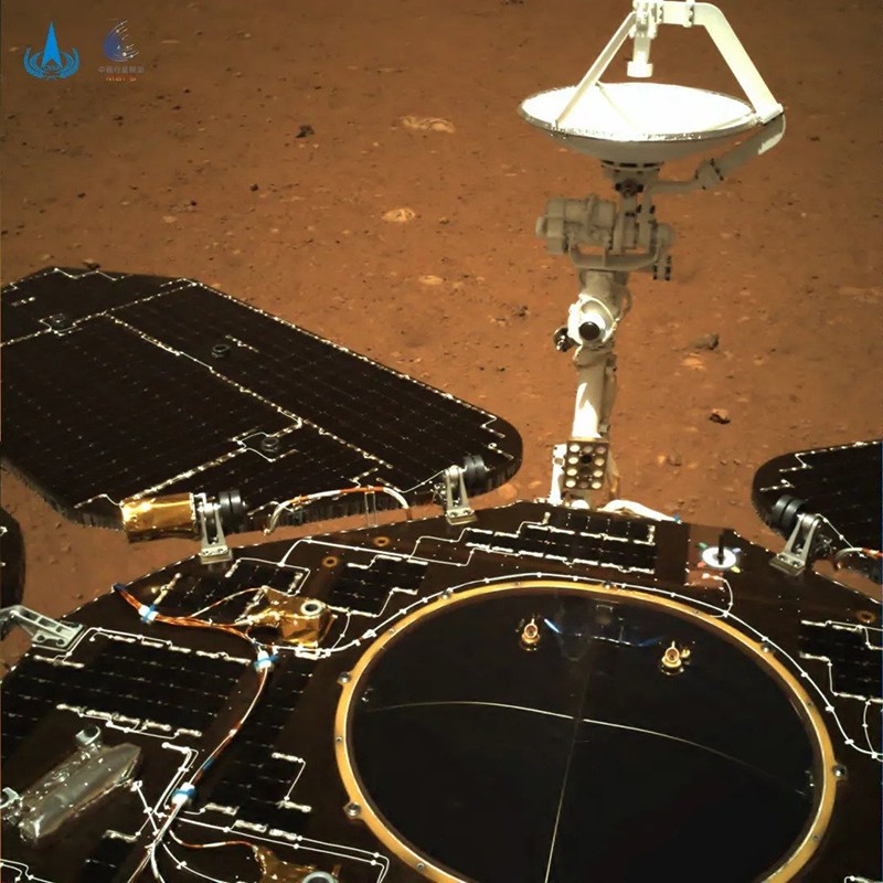 China's Zhurong Mars rover on Mars