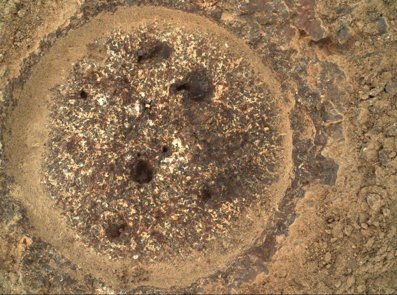 Image taken by NASA's Mars Perseverance rover of the surface of Mars
