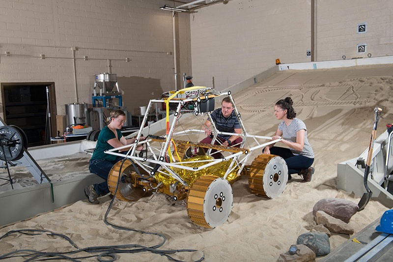 An engineering model of VIPER is tested at NASA’s Glenn Research Center.