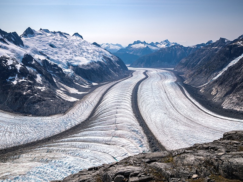 A view across the Juneau Icefield