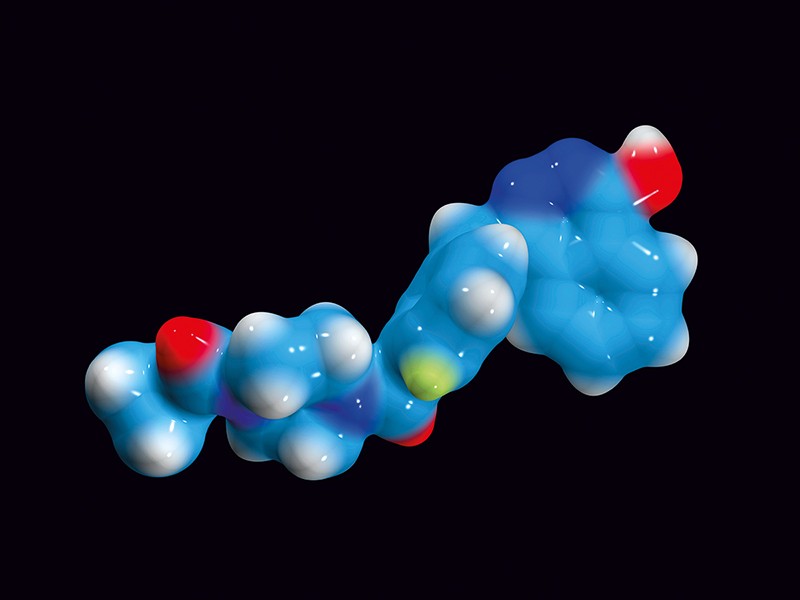 Molecular structure of olaparib