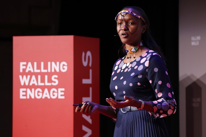 Judy Baariu speaking at Falling Walls Engage 2021