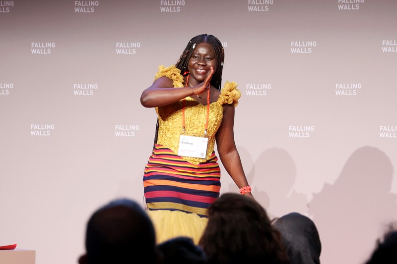 Kyrewaa Boateng speaking at Falling Walls Engage 2021