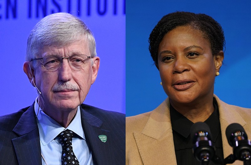 Composite of Francis Collins and Alondra Nelson
