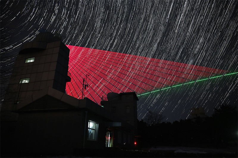A quantum communication ground station is pictured in Xinglong, north China's Hebei Province