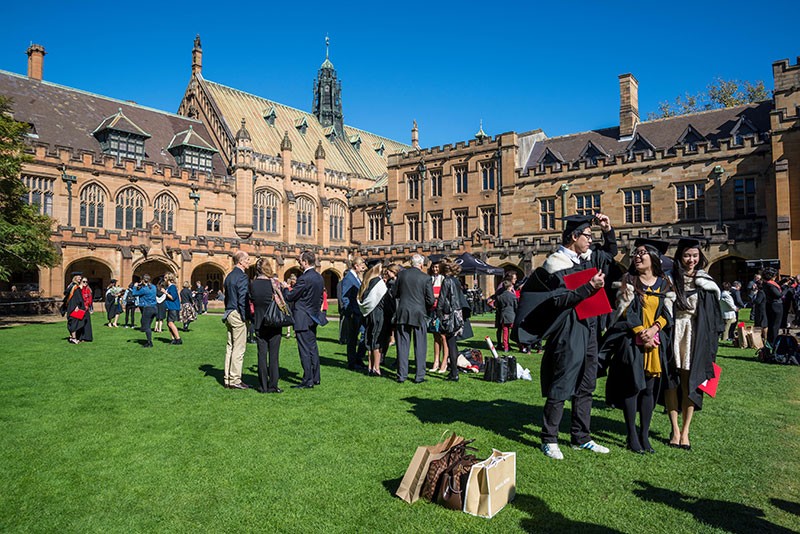 Graduation at the University of Sydney.