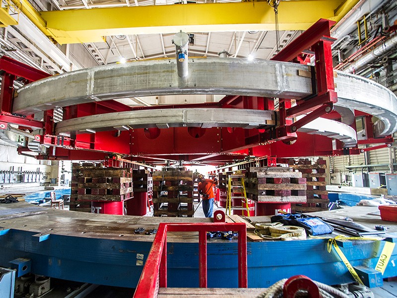 Transport of the Muon g-2 storage ring.