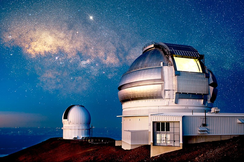 Gemini North telescope dome on the summit of Mauna Kea, Hawaii, USA.