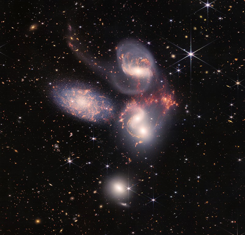 Stephan’s Quintet (NIRCam + MIRI Imaging)