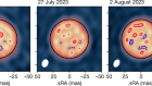 One month convection timescale on the surface of a giant evolved star