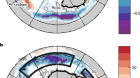 Record-low Antarctic sea ice in 2023 increased ocean heat loss and storms