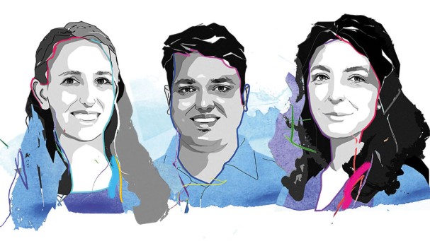 Three rising stars of nanoscience and nanotechnology