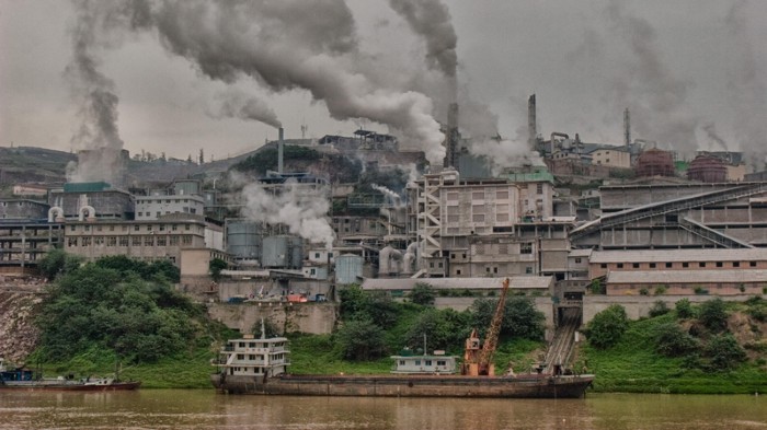 Coal-fired plants near Chongqin, China