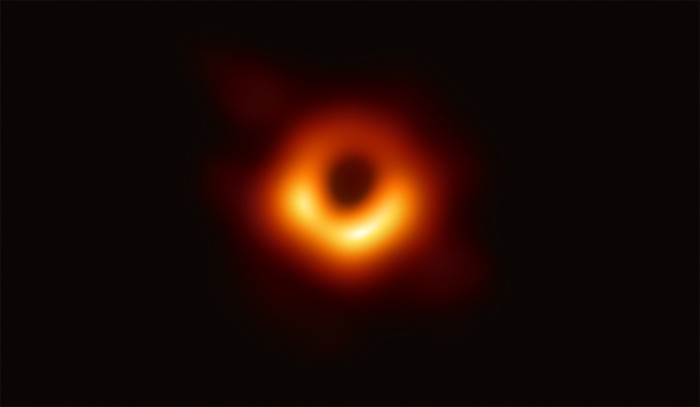 First image of a black hole, using Event Horizon Telescope observations of the center of the galaxy M87.