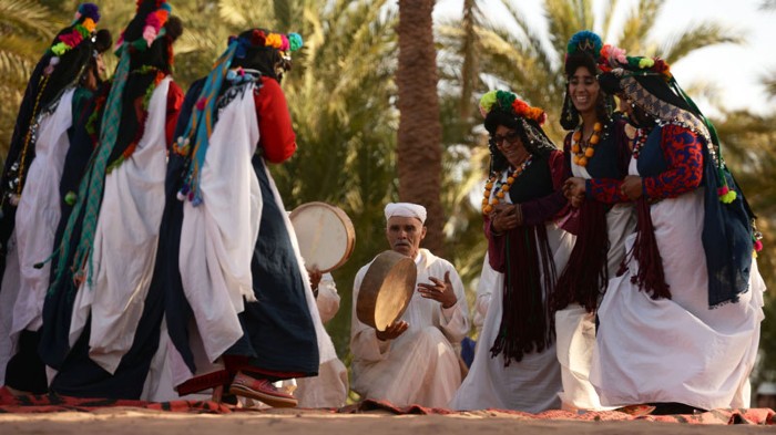 A traditional group from the city of Kalaat M'Gouna.