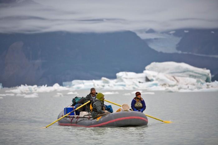 Rafters on the Alsek river, Alaska