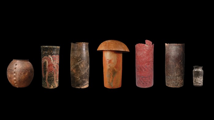 Examples of Mesoamerican archaeological vessels that were sampled for tobacco residue
