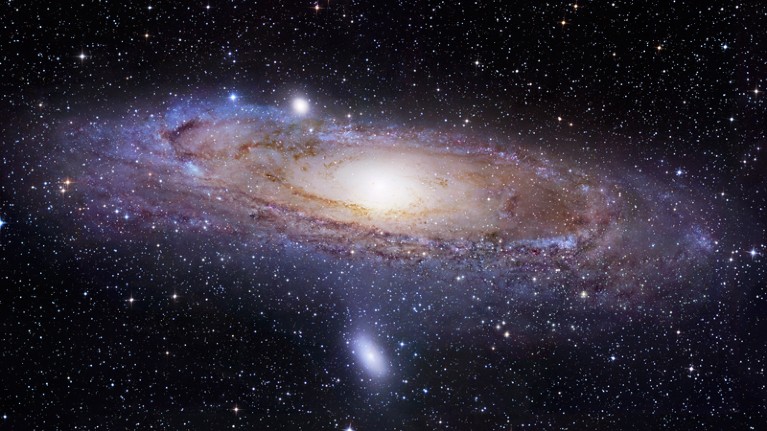 Optical image of the Andromeda galaxy