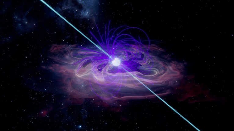 Pulsar wind nebula illustration