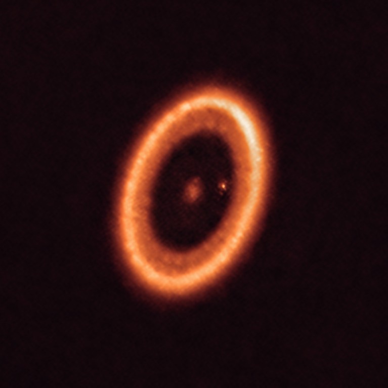 The PDS 70 system, located nearly 400 light-years away