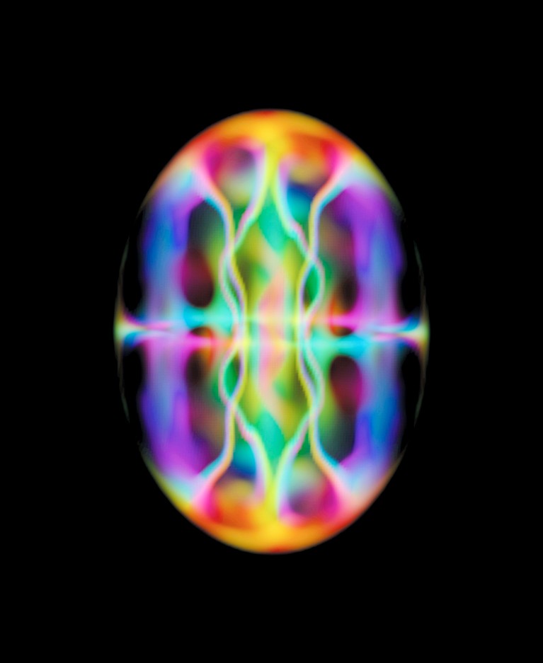 Computer simulation of vortices forming within a spinning Bose–Einstein condensate