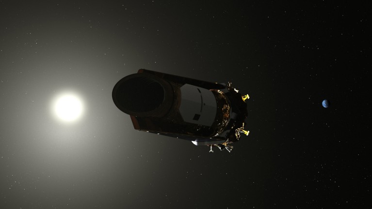 Artist's conception of the Kepler space telescope