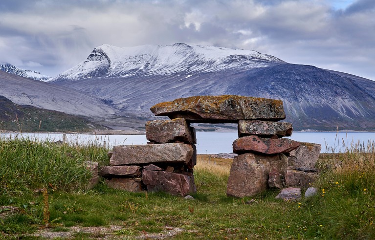 Igaliku ancient Norse ruins at Gardar, South Greenland.