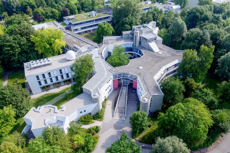 Aerial view of the Max Planck Institute for Astrophysics