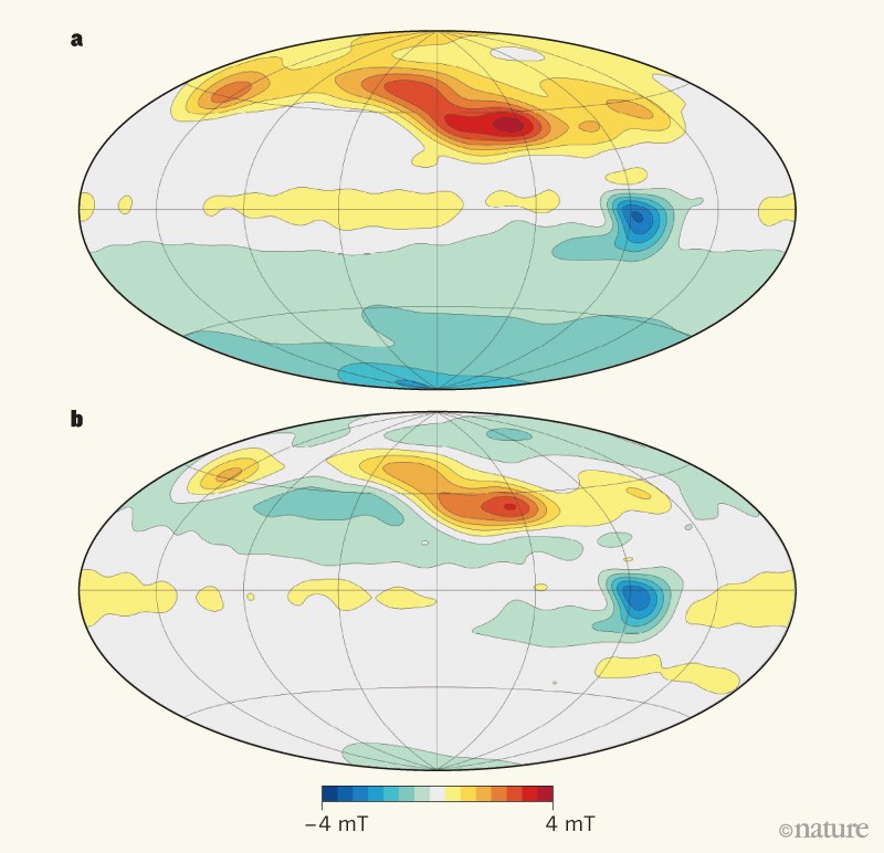 jupiter-s-magnetic-field-revealed-by-the-juno-spacecraft