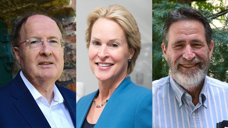 L-R: Gregory Winter, Frances Arnold, George Smith