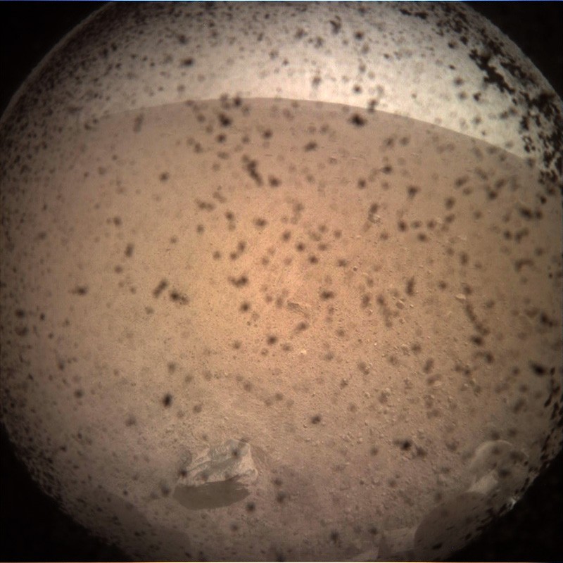 This is the first image taken by NASA’s InSight lander on the surface of Mars