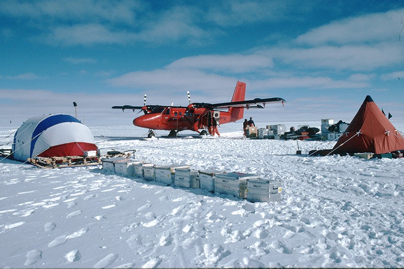 The camp at the EPICA/FIRETRACC drilling site in Antarctica